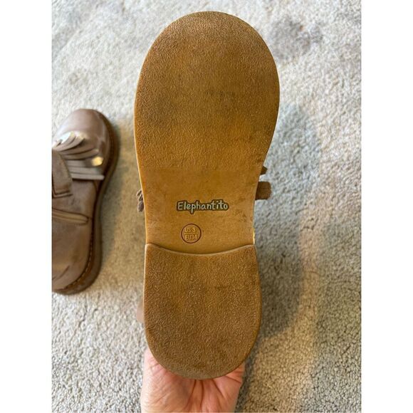 Elephantito Bootie w/ Fringes, metallic blush, $99 Sz 3 - Picture 7 of 8